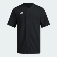 adidas Performance T-Shirt IMPACT JERSEY MIT DURCHGEHENDER KNOPFLEISTE VORN (1-tlg)