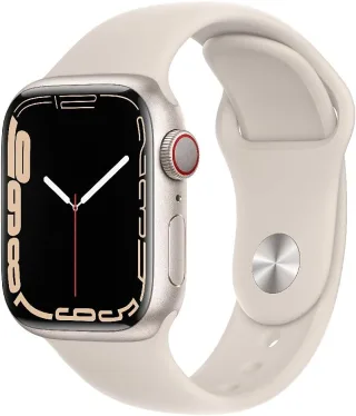 Apple Watch Series 7 [GPS + Cellular inkl. Sportarmband polarstern] 41mm Aluminiumgehäuse polarstern