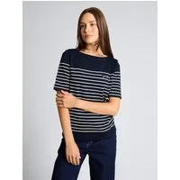 TOM TAILOR T-Shirt T-Shirt T-Shirt mit Streifenmuster