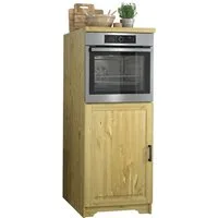 Home affaire Backofen/Kühlumbauschrank Meliss aus massiver Kiefer, Breite 60 cm, Soft-Close-Funktion