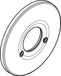 Hansgrohe Rosette Brausenmischer Unterputz Export chrom, 96555000 96555000