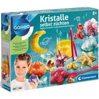 Clementoni® Experimentierkasten Galileo, Kristalle selbst züchten neu, Made in Europe