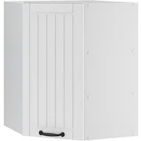 Vicco Eckhängeschrank Fame-Line, Weiß Landhaus/Weiß, 57 cm (1-St., 1 Hängeschrank) Eckhängeschrank