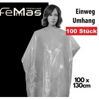 Haarkamm Femmas Einwegumhang 100cm x 130cm 2 x 50 Stück