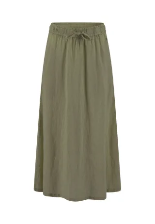 FYNCH-HATTON - SKIRT LONG LINEN MIX CHAM barley green - Gr. - 40
