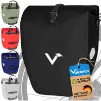 Valkental Fahrradtasche Gepäckträger wasserdicht & abschließbar, Gepäckträgertasche Fahrrad mit Großen Reflektoren 20L, 28L, 32L