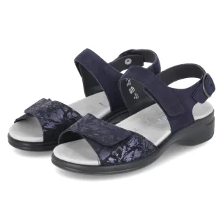 Semler Sandalen HEIKE - Gr. 36,5 - Blau - Rauleder