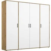 rauch Kleiderschrank VOYAGER Garderobe Wäscheschrank Schlafzimmer (in 3 verschiedenen Ausstattungen BASIC/CLASSIC/PREMIUM) mit 2 modernen Griffvarianten, viel Stauraum MADE IN GERMANY