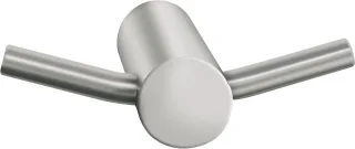 KWC Aquarotter Doppel-Kleiderhaken, STRATOS, Edelstahl, 69x18x60 mm, Aufputz, 2000057985 2000057985