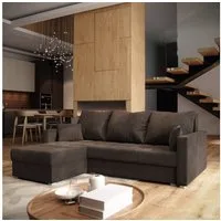 Masseno Ecksofa NIDA mit Schlaffunktion L-Form, Sofa mit Bettkasten
