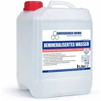 Ravensberger Chemie Bügelwasser VE-Wasser Demineralisiertes Wasser - 5 L, 5 Liter Kanister von Ravensberger Chemie -, kalkfrei für Auto, Batterie, Haushalt, Dampfbügeleisen und Labor