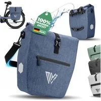 MIVELO Fahrradtasche Gepäckträgertasche wasserdicht inkl. Gurt für Umhängetasche, Zwei Varianten wählbar
