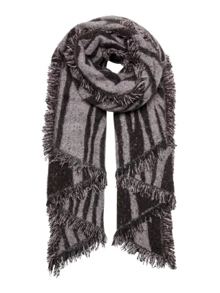 ONLY - ONLLANA LIFE ZEBRA SCARF CC rose smoke - Gr. - ONE SIZE