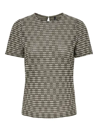 ONLY - ONLTOVE S/S O-NECK TOP JRS Smokey Olive - Gr. - XS