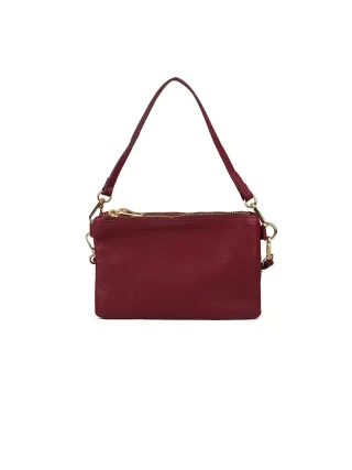 Giulia Monti Schultertasche Burgunderrot