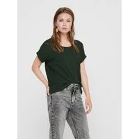 ONLY T-Shirt ONLMOSTER – T-Shirt mit melierter Optik und elastischem Material meliert, casual, lässig geschnitten, Viskosemischung, Rundhals