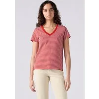 Levi's® V-Shirt PERFECT VNECK mit Mini-Batwing-Logostickerei