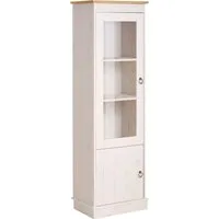 OTTO home Vitrine Indra aus massiver Kiefer, FSC®, 2trg., Höhe 145 cm, dezentes Ornament