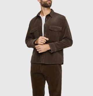 MAC - MAC JEANS - Overjacket, Fancy Corduroy braun - Gr. - L