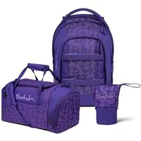 Satch Schulrucksack Pack (3tlg., inkl. Pencil Slider und Sporttasche)