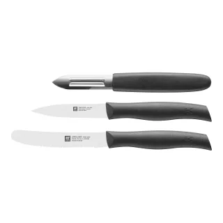 ZWILLING TWIN Grip Messerset 3-tlg, Schwarz