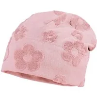 MAXIMO Beanie (1-St) Rosa, Blume, Jersey, Mädchen, Kleinkind