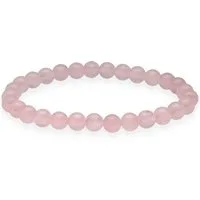 Lebensquelle Plus Armband Rosenquarz Kugelarmband, 6 mm