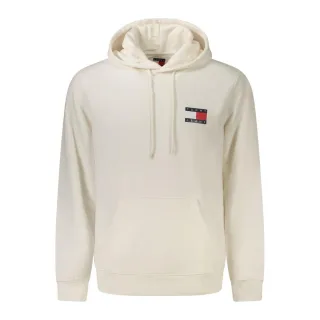Tommy Hilfiger Weißes Baumwoll-Herren Kapuzensweatshirt