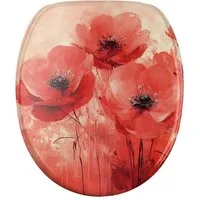 Sanilo WC-Sitz Poppy mit Absenkautomatik, Toilettendeckel direkt vom Hersteller, hochwertig & moderner Klodeckel mit Motiv, universell, leichte Montage
