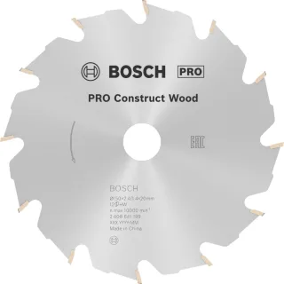 Bosch PRO Kreissägeblatt Construct Wood für Handkreissägen - 2608641199