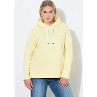 Ulla Popken Sweatshirt Hoodie Schriftdruck Classic Kapuze Langarm
