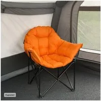 HTI-Living Klappstuhl Klappbarer Komfortsessel mit weichem Velvet Bezug (Stück), Campingstuhl