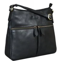 Benthill Umhängetasche Damen Echt Leder Umhängetasche Handtasche Schultertasche Shopper, Schultergurt / Umhängegurt Reißverschlussfach