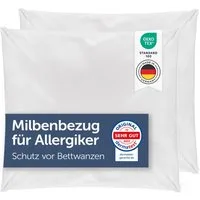 Blumtal Bettbezug Milbenbezug Allergiker Bettbezug oder Kopfkissenbezug- Milben Encasing, (2 St), bestehend aus dem High-Tech Spezialgewebe Evolon