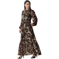LAURA ASHLEY Samtkleid Laura Ashley Devore Samt-Maxikleid (1-tlg)