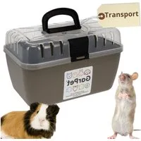 GarPet Tiertransportbox Kleintier Transportbox Hamster Transportbox Meerschweinchen Reisekäfig