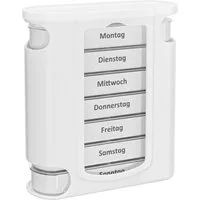 Wellgro Pillendose Tablettenbox für 7 Tage - Mit 4 Fächern pro Tag