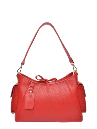 Anna Luchini Rot Rindsledertasche