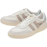Gola Falcon Leder weiss/blossom/hellblau Damen Sneaker