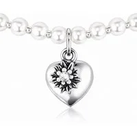 LUISIA® Kette mit Anhänger LUISIA® Perlenkette 'Luna' mit Kristallen von Swar