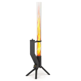 Gardenflare Gardenflare, Schwarz, Metall, 36x131x35 cm, Freizeit, Campingzubehör, Feuerschalen