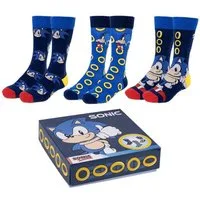 Cerda Socken Sonic Socken 3er Pack 40-46 Erwachsene Unisex Baumwollsocken