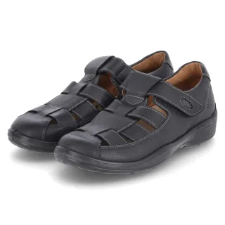 Jomos Sandalen - Gr. 41 - Schwarz - Glattleder