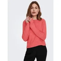 ONLY Rundhalspullover ONLRICA LIFE L/S PULLOVER KNT NOOS Materialmix, regular fit