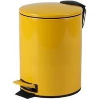 Urban Living Kosmetikeimer 3 Liter Tretmülleimer Abfalleimer Mülleimer Tretpedal Absenkautomatik, Hygienische Pedalbedienung, herausnehmbarer Eimer mit Henkel