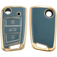 kwmobile Schlüsseltasche Autoschlüssel Hülle für VW Golf 7 MK7 (1-tlg), Schlüsselhülle Silikon Cover