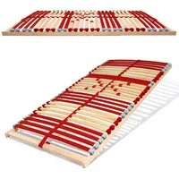 Lattenrost RUBY, Coemo, Kopfteil nicht verstellbar, Fußteil nicht verstellbar, 90 x 200 cm Holzlattenrost ergonomischer Lattenrahmen Selbstmontage