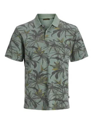 JACK&JONES - JPRBLUHAWAII AOP SS POLO - Gr. - XL