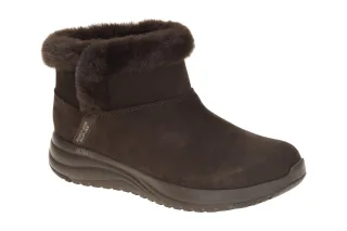 Skechers 144740 CHOC Damen Stiefeletten - sportliche Schlupf Boots in Chocola...