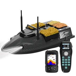 [EU Direct] Flying V803 Pro Smart 4 Fishing Grounds 200 Anchor Points Upgraded Four Hoppers Built-in Sonar Fish Finder D